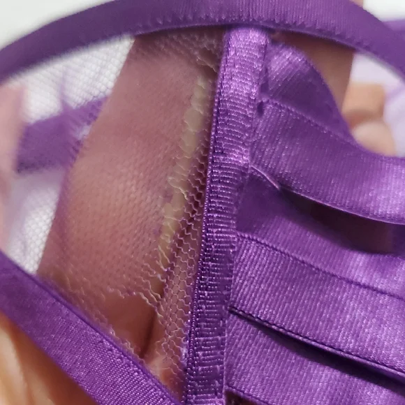Honey Birdette Purple Strappy Panties - Picture 7 of 7